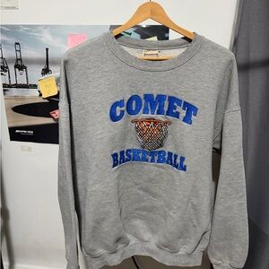 Vintage Lee Comet Basketball Gray Crewneck Sweatshirt